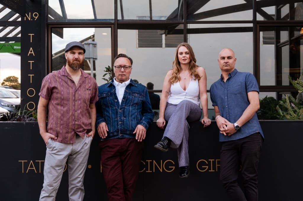 Midnight Fizz — promo shot outside urban storefront